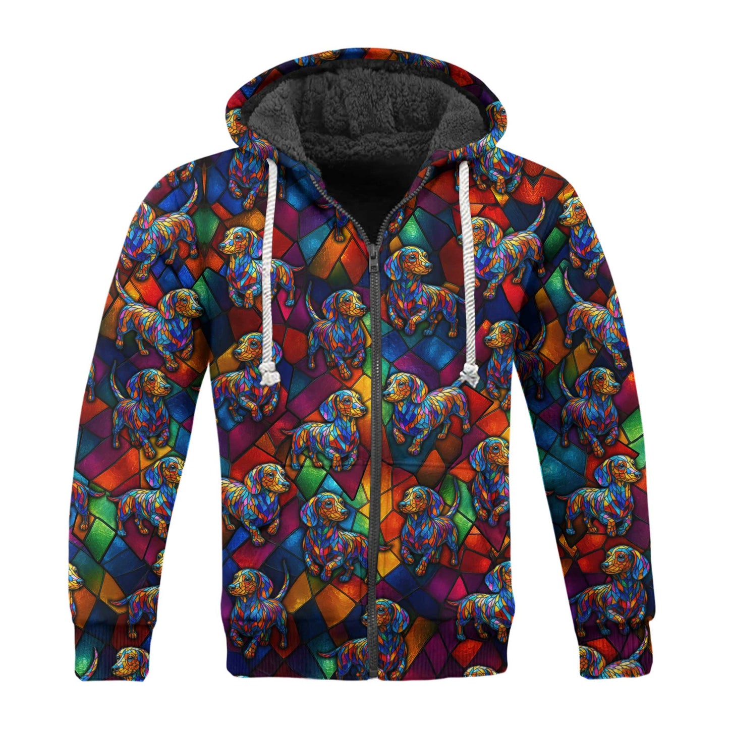 Vibrant Mosaic Dachshund Shirt, Colorful Glass Art Dog Design, Dachshund T Shirt, Wiener Dog T Shirt