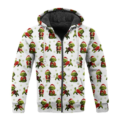 Funny Poodle Pattern Hoodie For Christmas Season, Xmas Poodle Shirt, Poodle Sweater For Dog Lover