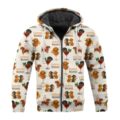 Funny Cocktail Weenies Pattern Polo, Dachshund Shirt, Wiener Dog T Shirt