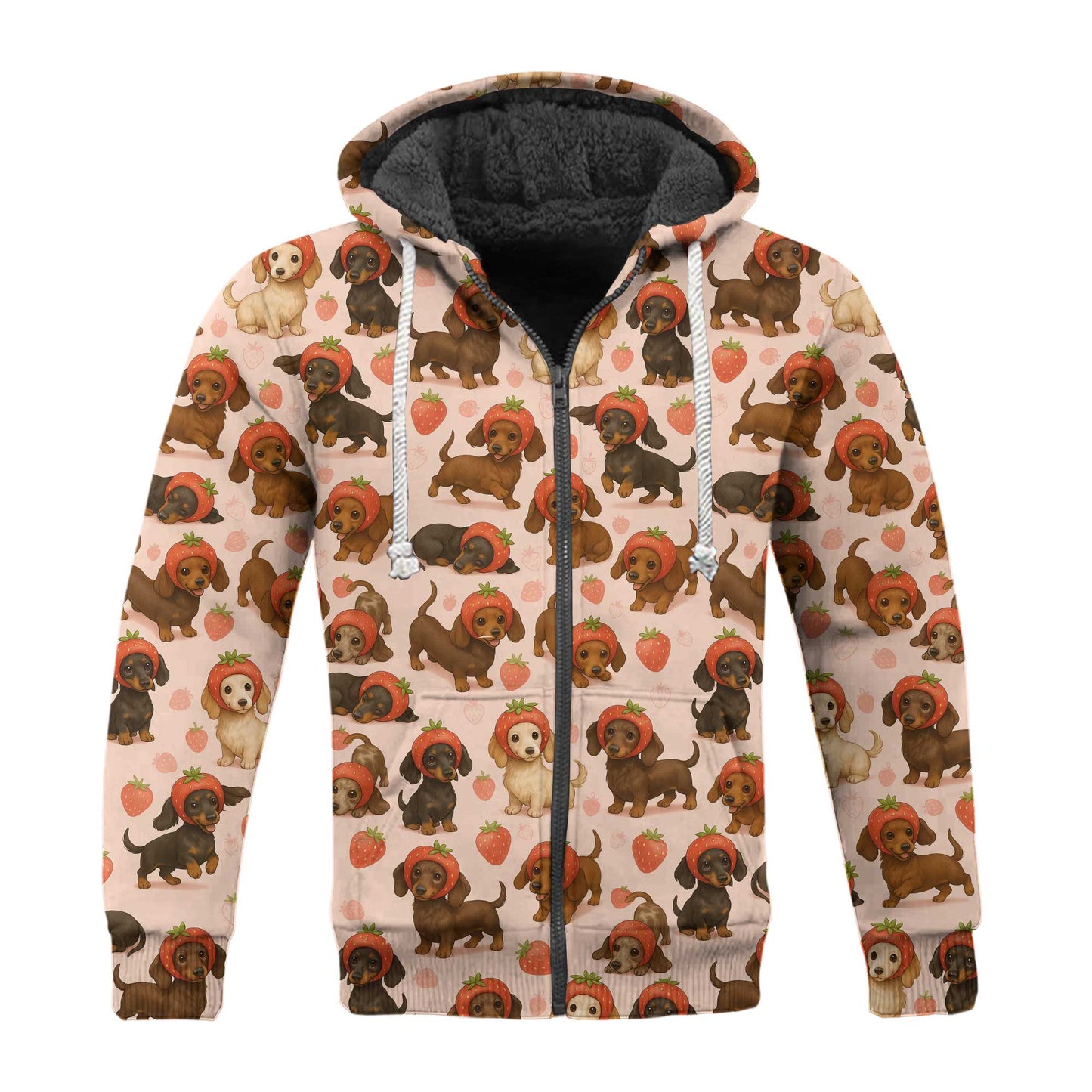 Funny Kawaii Strawberry Art With Cute Dachshund Shirt, Dachshund T Shirt, Wiener Dog T Shirt