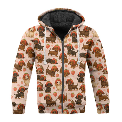 Funny Kawaii Strawberry Art With Cute Dachshund Shirt, Dachshund T Shirt, Wiener Dog T Shirt