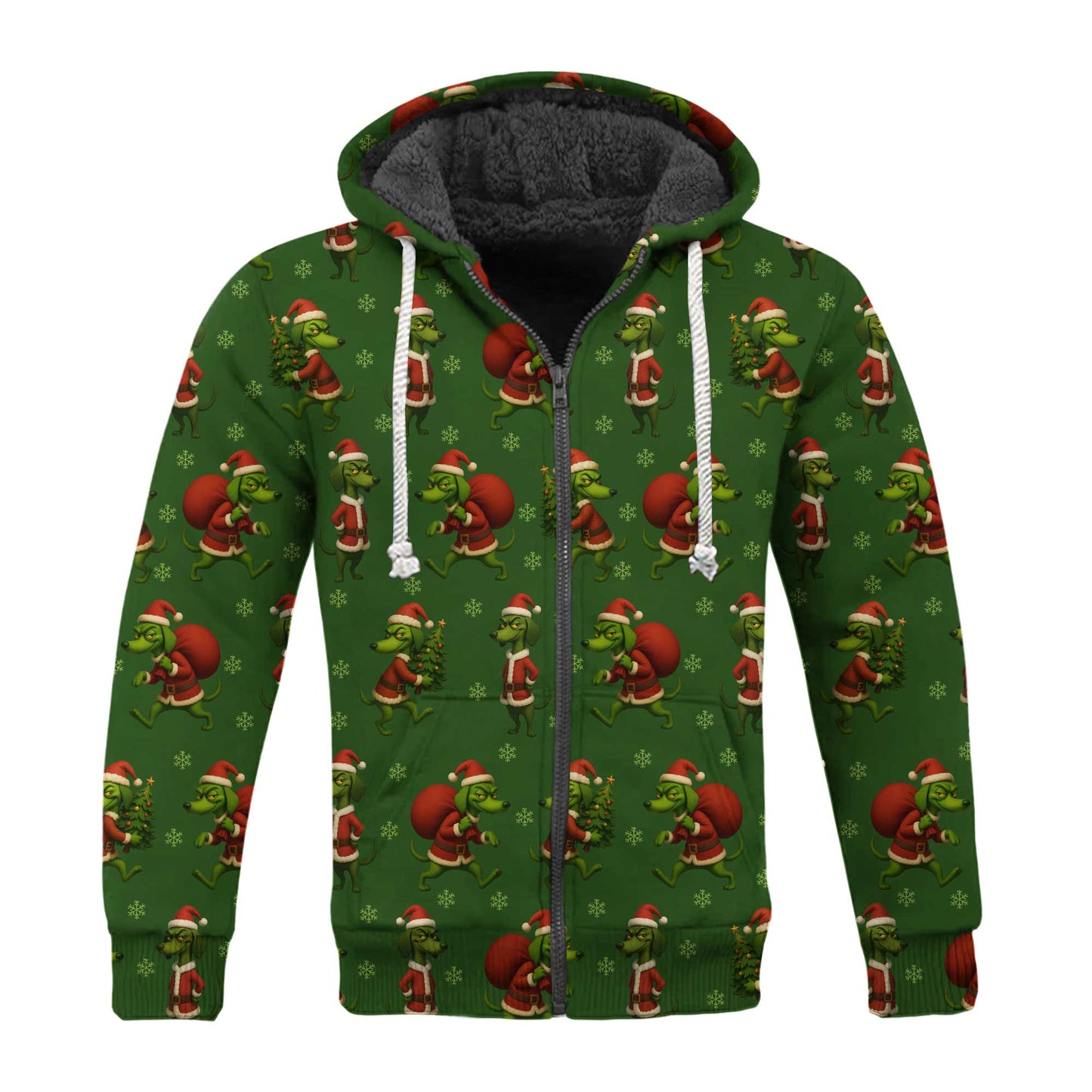 Funny Grinch Dachshund Christmas Hoodie, Xmas Pattern Dachshund Shirt, Wiener Dog Shirt For Pet Lover