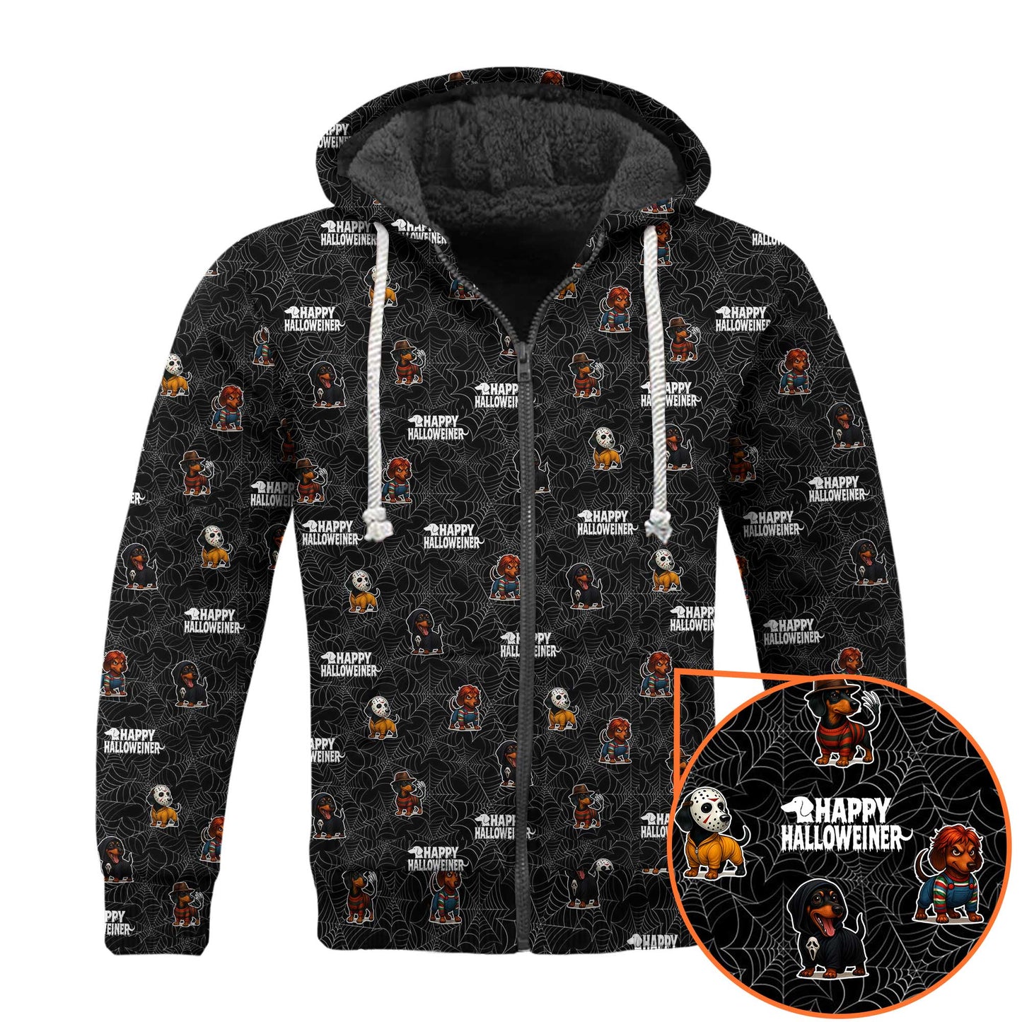 Dachshund Halloween Shirt, Funny Weiner Dog Shirts, Pattern Polos For Spooky Season