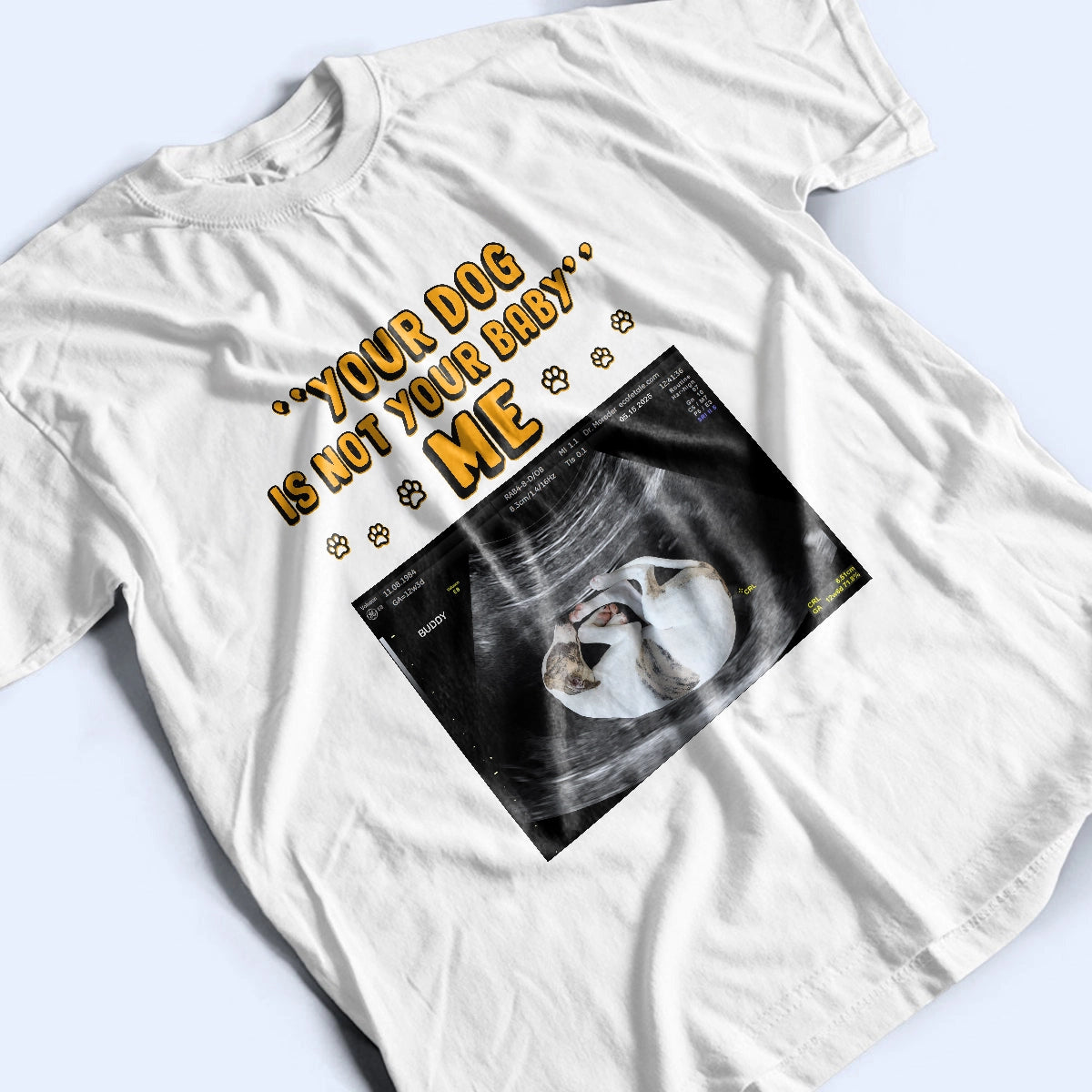 Funny Cat Ultrasound T-Shirt - Cute Personalized Gift for Cat & Dog Lovers-TS-HN02-WEB3