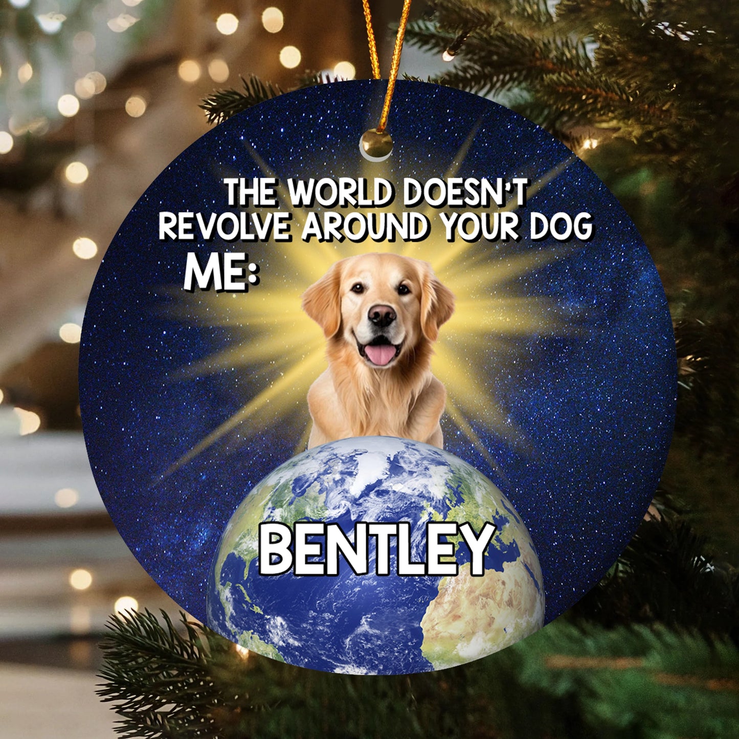 Funny Custom Ceramic Ornament - Custom Pet Name & Photo Holiday Decoration-OR-HH23-HN130821-web2