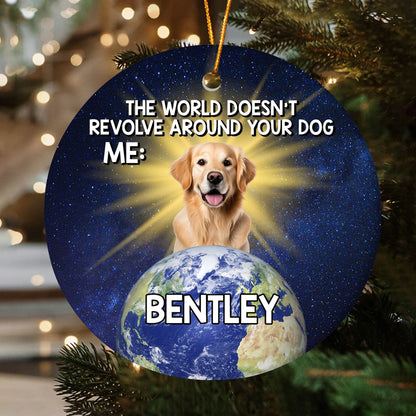 Funny Custom Ceramic Ornament - Custom Pet Name & Photo Holiday Decoration-OR-HH23-HN130821-web2
