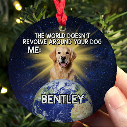 Funny Custom Ceramic Ornament - Custom Pet Name & Photo Holiday Decoration-OR-HH23-HN130821-web3