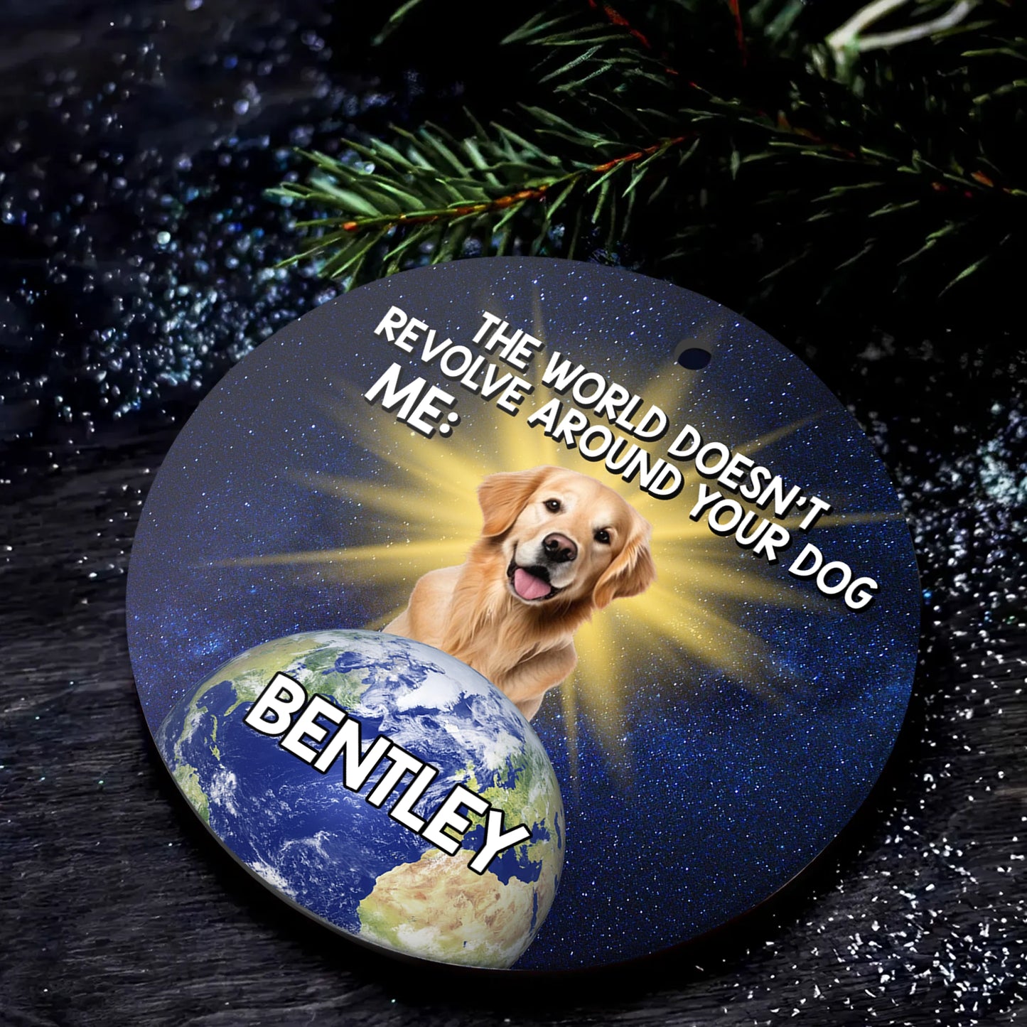 Funny Custom Ceramic Ornament - Custom Pet Name & Photo Holiday Decoration-OR-HH23-HN130821-web4