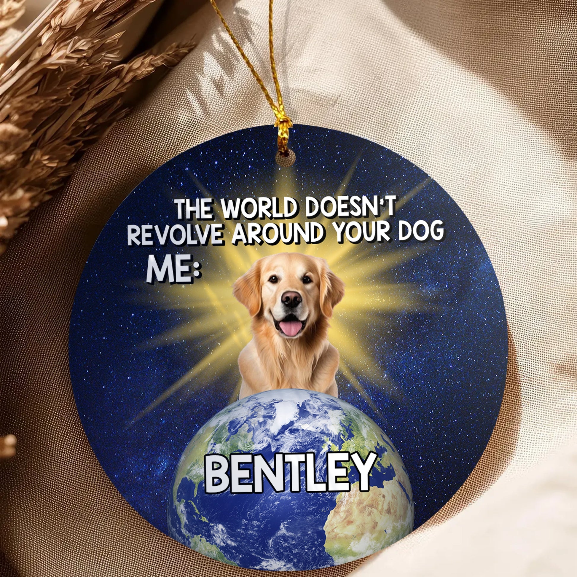 Funny Custom Ceramic Ornament - Custom Pet Name & Photo Holiday Decoration-OR-HH23-HN130821-web5