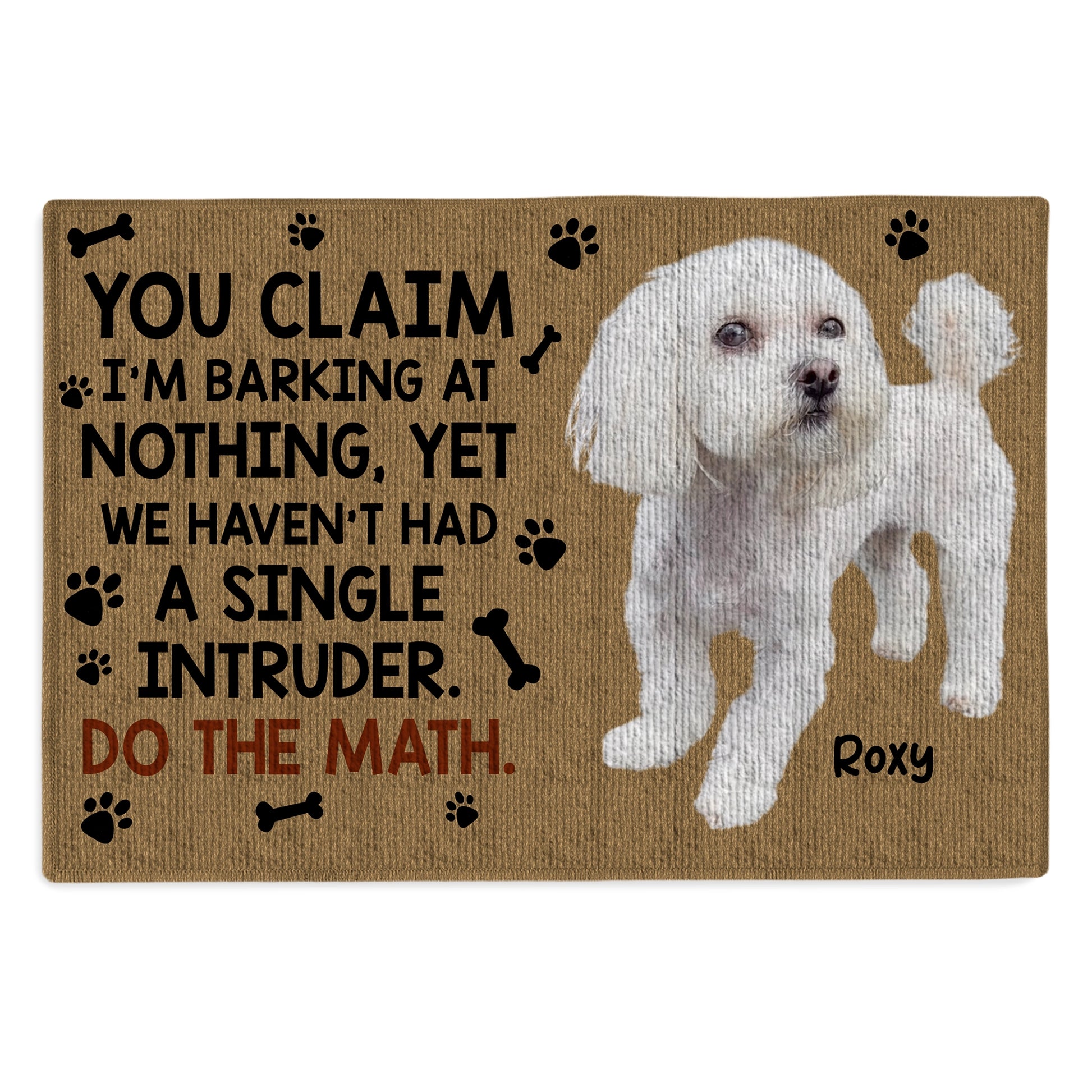 Funny Custom Dog Welcome Mat - Personalized Photo Doormat For Pet Lovers-DM-KL38-YV73-web1