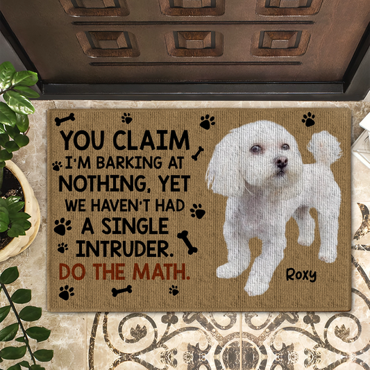 Funny Custom Dog Welcome Mat - Personalized Photo Doormat For Pet Lovers-DM-KL38-YV73-web5