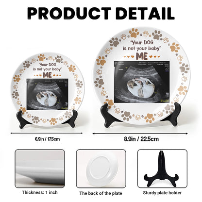 Funny Pet Ultrasound Plate - Personalized Ceramic Round Gift for Dog & Cat Lovers-RP-HN01-web4