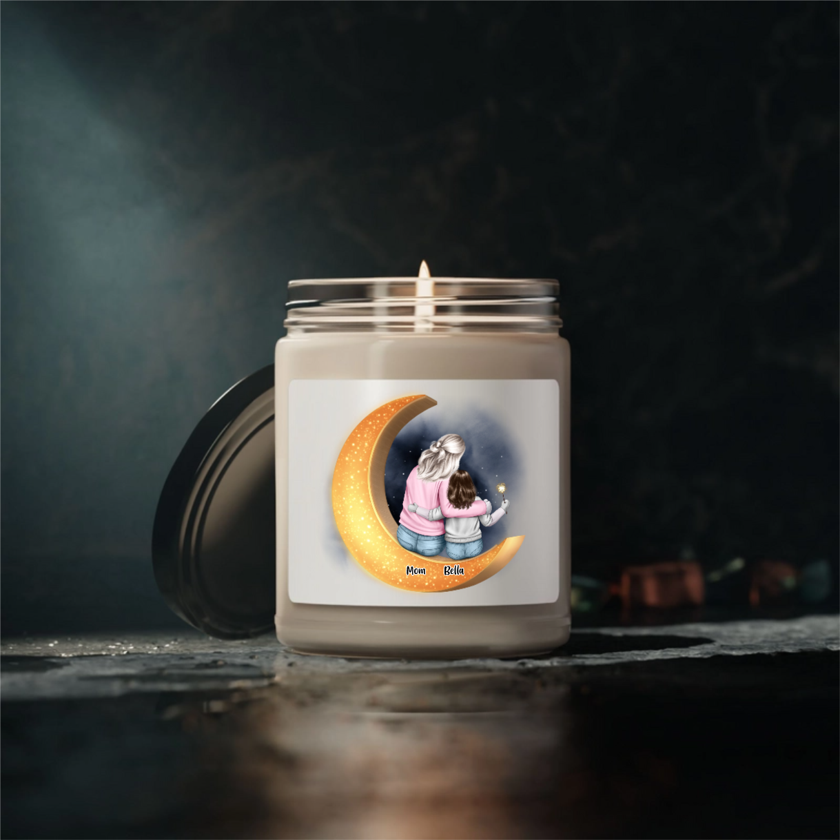 To The Moon and Back - Personalized 100% Organic, Eco-friendly, Vegan Scented Candle