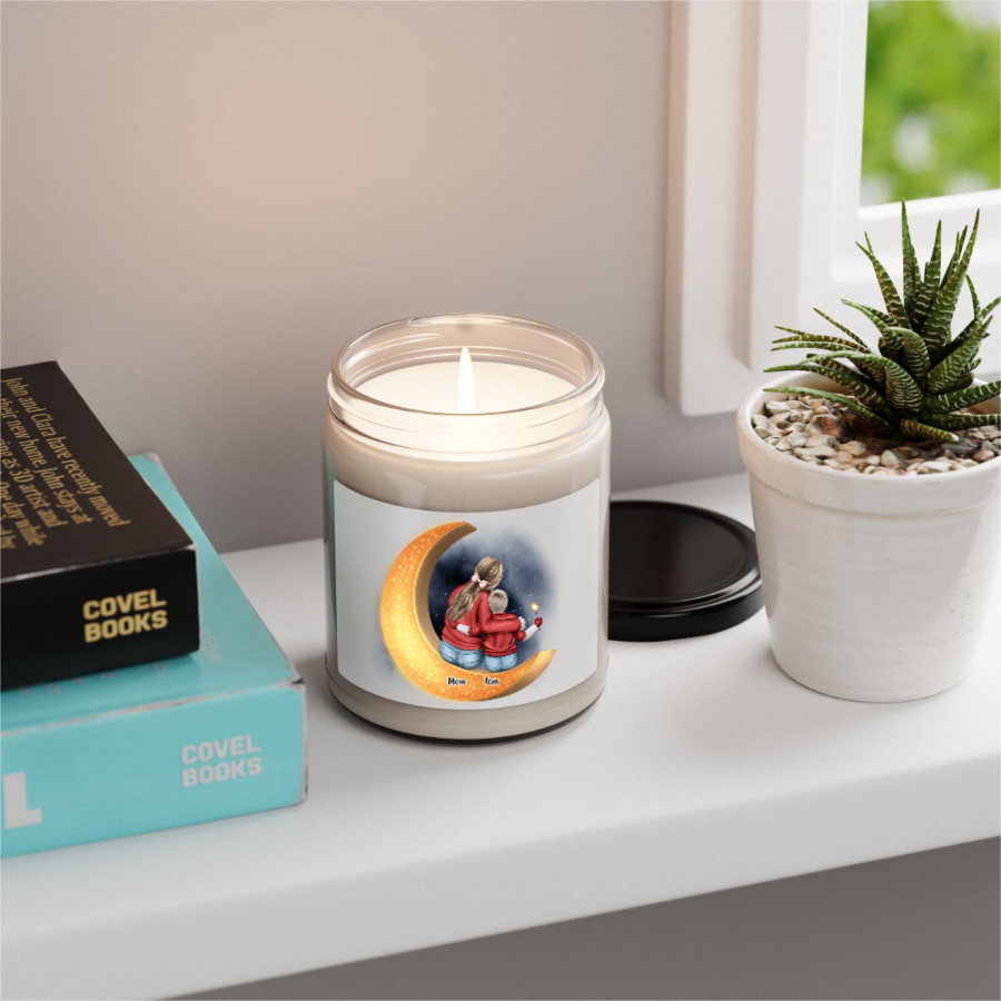 To The Moon and Back - Personalized 100% Organic, Eco-friendly, Vegan Scented Candle
