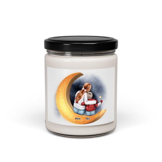 To The Moon and Back - Personalized 100% Organic, Eco-friendly, Vegan Scented Candle