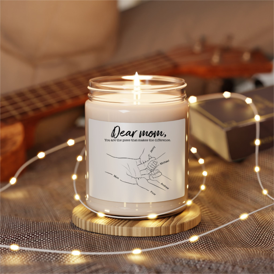 I Wanna Hold Your Hand - Personalized 100% Organic Eco-friendly Vegan Scented Candle
