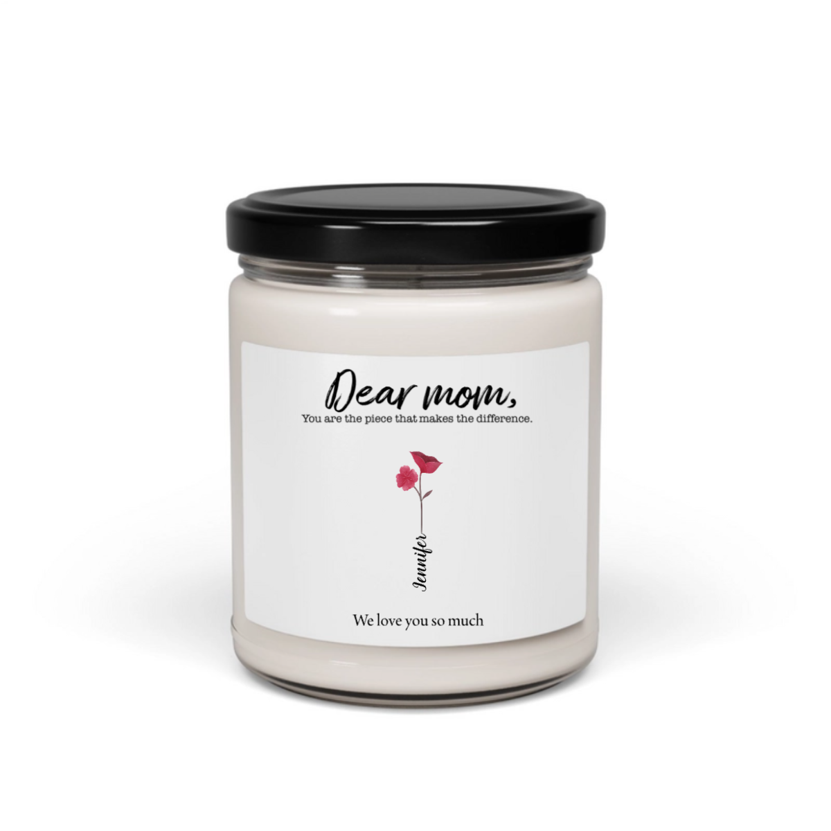 Happy Mother's Day To The Best Mom - Personalized 100% Organic, Eco-friendly, Vegan Scented Candle
