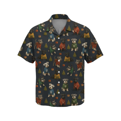 Funny Schnauzer Shirt Pattern Shirt, Cute Schnauzer Christmas Shirt, Schnauzer Xmas Hoodie For Pet Lover