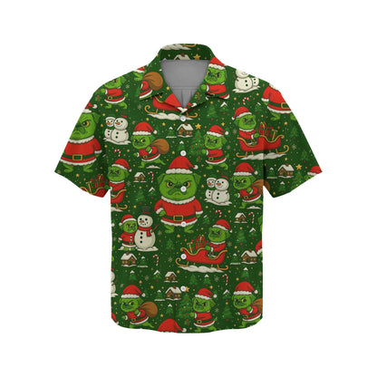 Pugrinch Pattern Shirts, Funny Christmas Pug Shirt, Grinch Pug Hoodie For Pet Lover