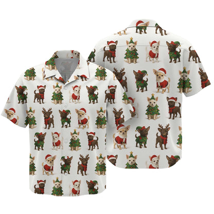 Santa Reindeer Tree Chihuahua Hoodie, Chihuahua T Shirt, Funny Chihuahua Shirt
