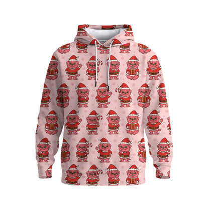 Funny Pattern Pug Shirt, Adorable Pink Grinch Xmas Hoodie, Christmas Pug Shirt For Dog Lover