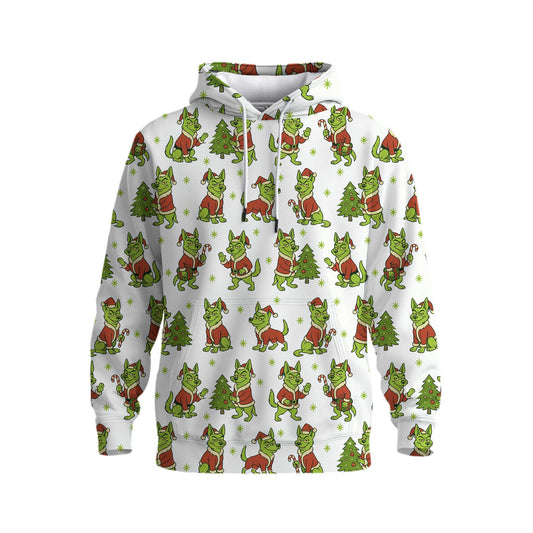 Funny German Shepherd Christmas Hoodie, German Shepherd Xmas Shirt, Dog Pattern Shirt For Pet Lover