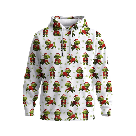 Funny Poodle Pattern Hoodie For Christmas Season, Xmas Poodle Shirt, Poodle Sweater For Dog Lover
