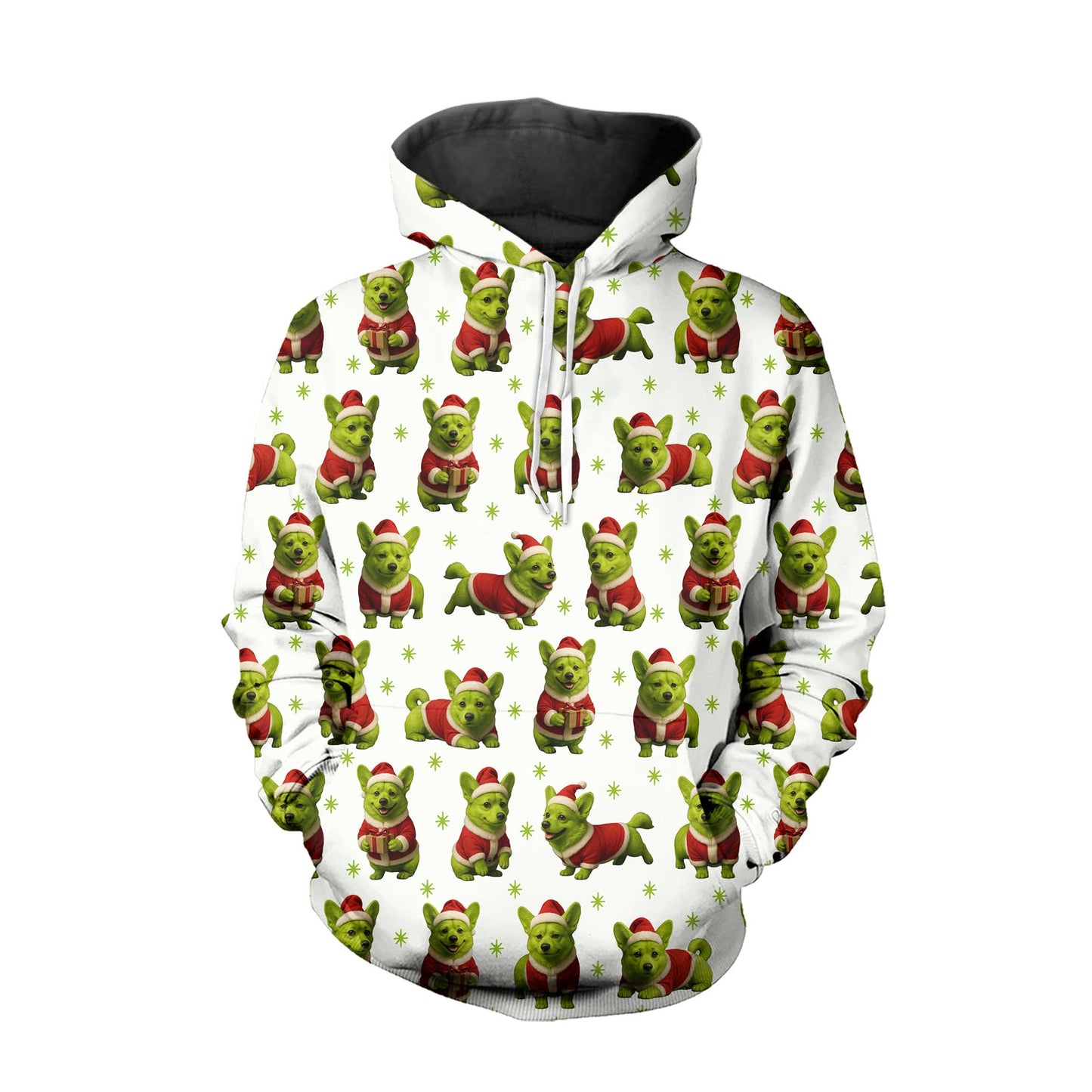 Funny Corgi Hoodie, Cute Corgi Christmas Sweatshirt, Holiday Dog Lover Gift