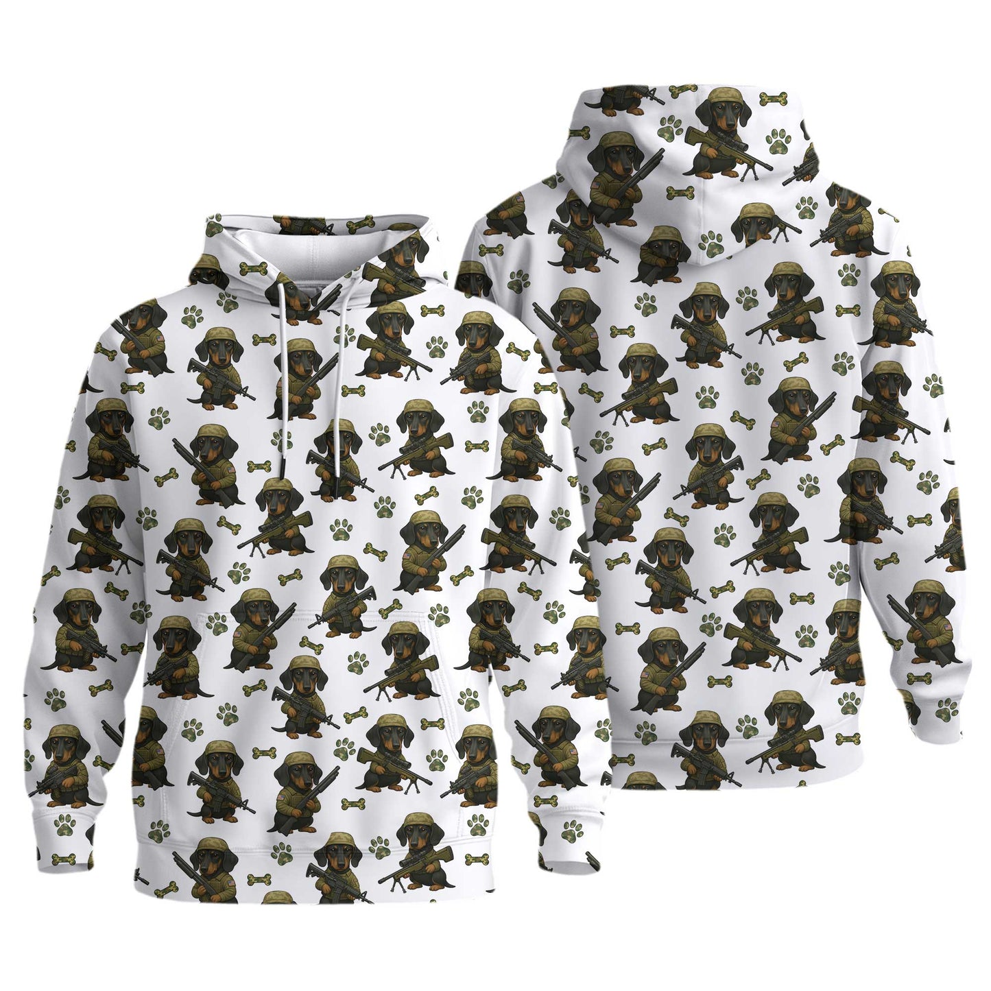 Military Dachshund Soldier T Shirt, Funny Army Dog Pattern, Dachshund T Shirt, Wiener Dog T Shirt