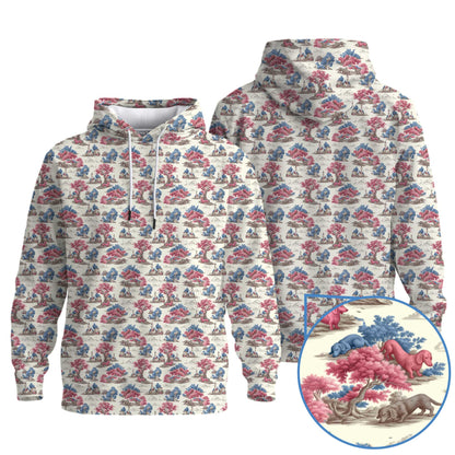 Vintage Toile Forest Pattern Polo, Dachshund Shirt, Wiener Dog T Shirts