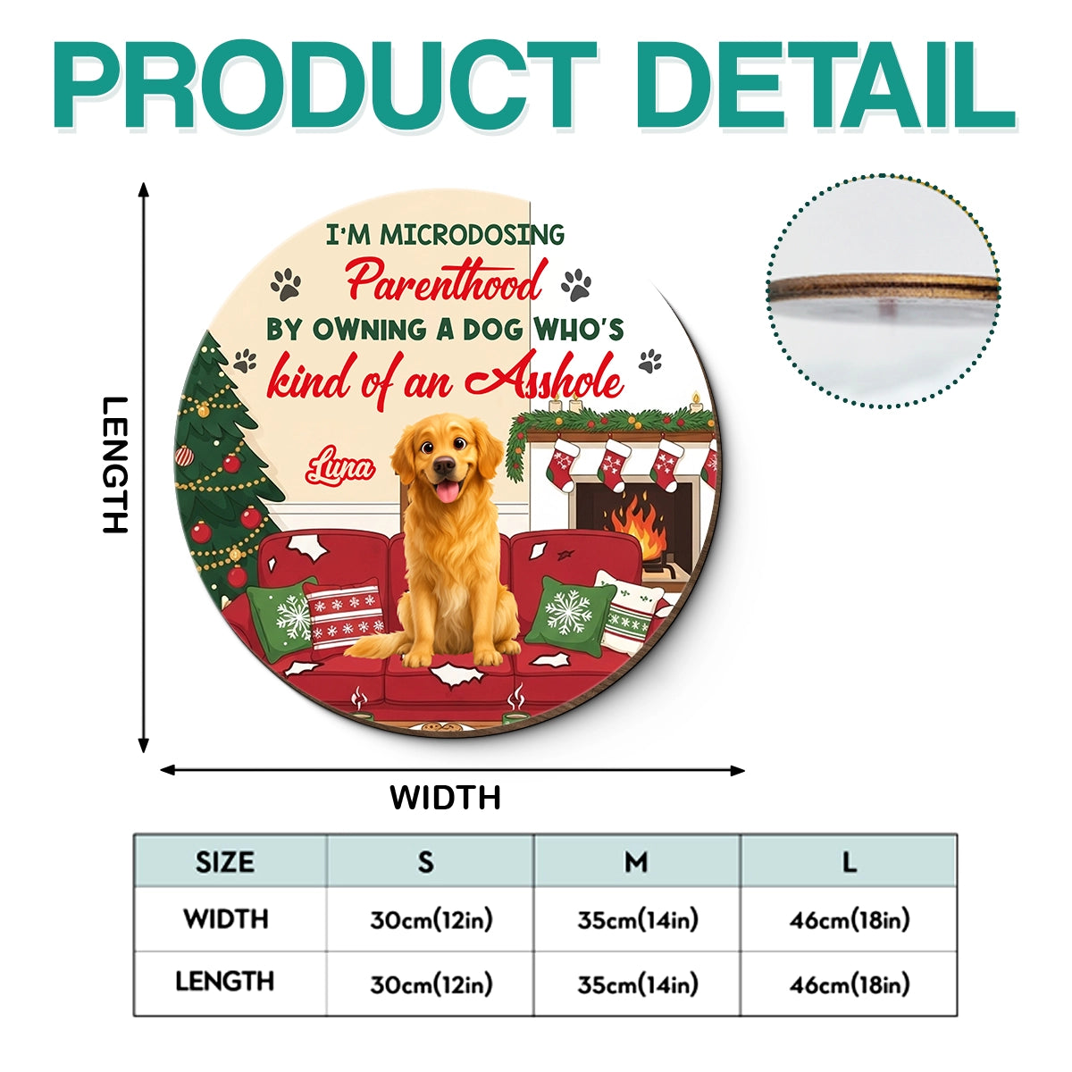I’m Microdosing Parenthood by Owning a Dog - Personalized Wood Sign HW-HH25-HN15080807-web4