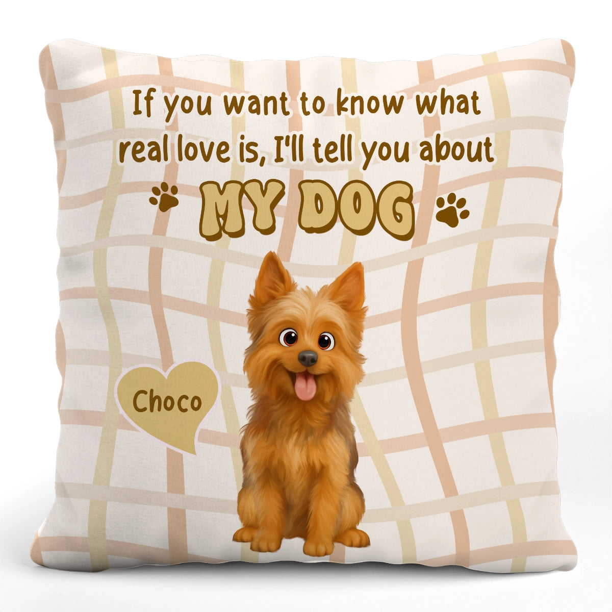 If You Want to Know What Real Love Is - Personalized Dog Pillow-web1