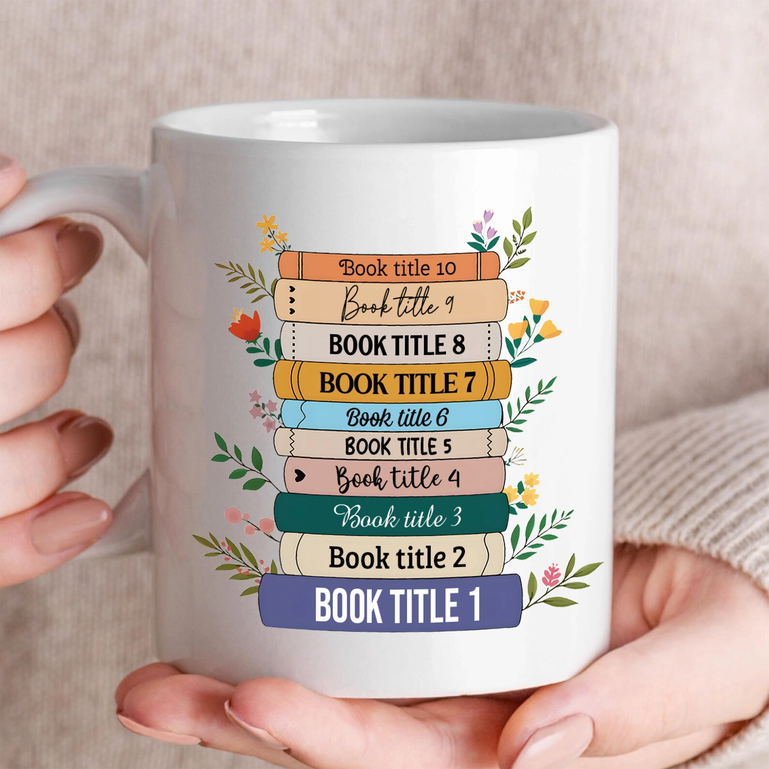 Just A Girl Who Loves Books - Personalized Mug-WM-HH07-TX52-web5