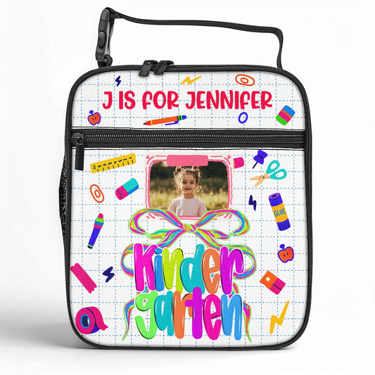 Kindergarten Back To School - Custom 1st Day Of School Gift - Personalized Lunch Bag