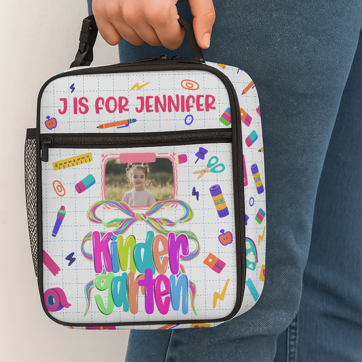 Kindergarten Back To School - Custom 1st Day Of School Gift - Personalized Lunch Bag