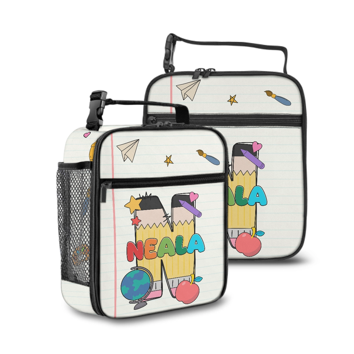 Back To School Custom Name Gift For Kids - Personalized Lunch Bag