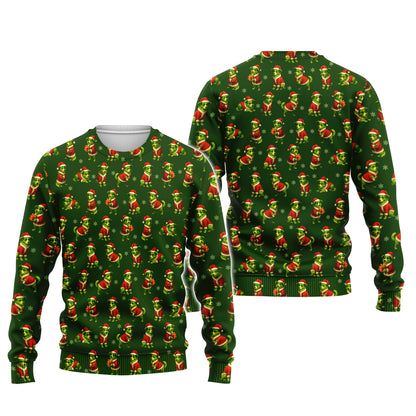 Funny Green Border Collie Christmas Hoodie, Cute Holiday Dog Sweatshirt, Xmas Gift for Border Collie Lovers