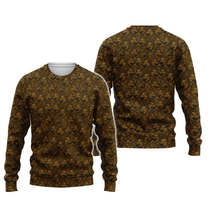 Funny German Shepherd Shirt, Shephard Pattern Hoodie, German Shepherd Ugly Sweater