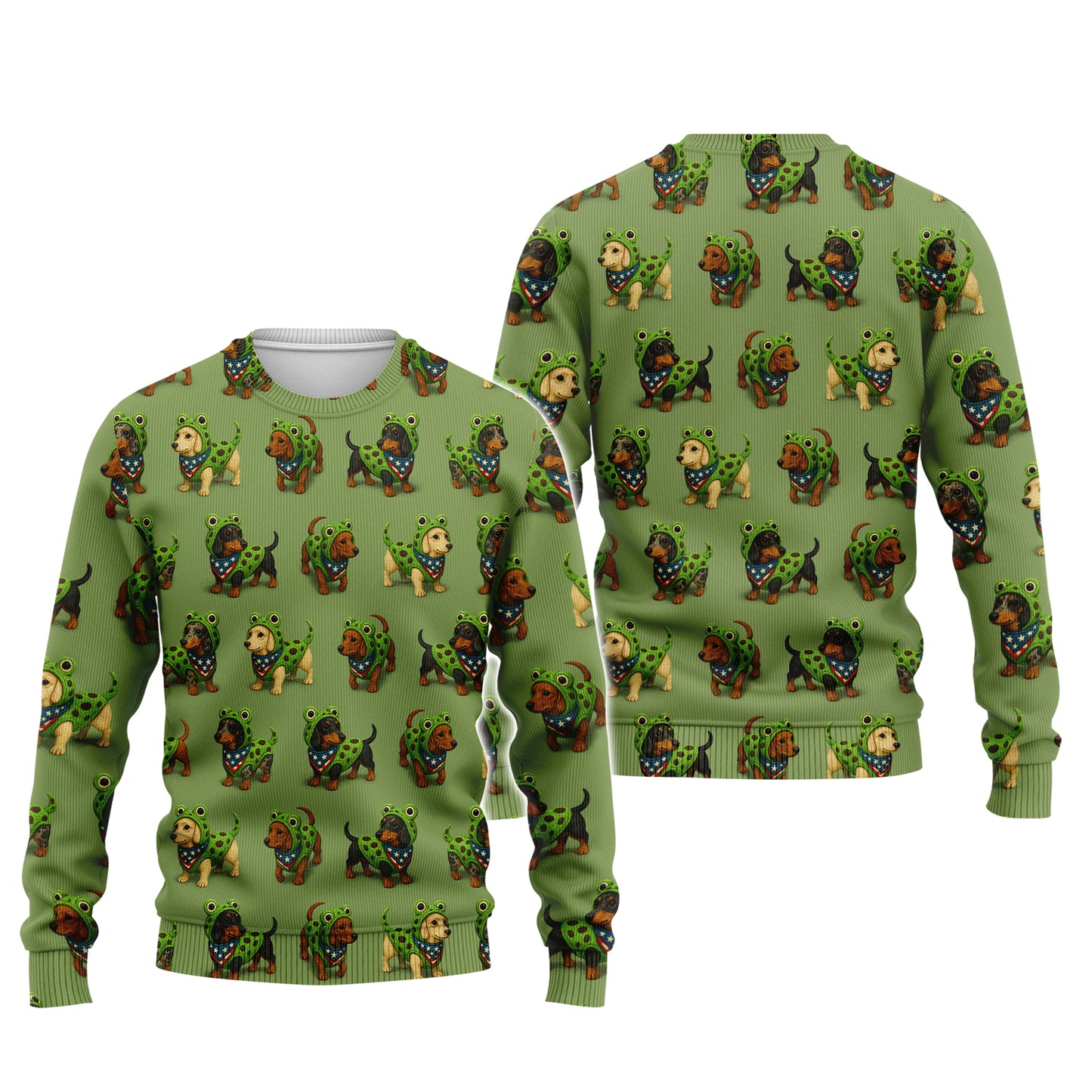 Funny Dachshund Hoodie, Dachshund Wiener Dog Sweatshirt, Frog Costume Dog Lover Gift