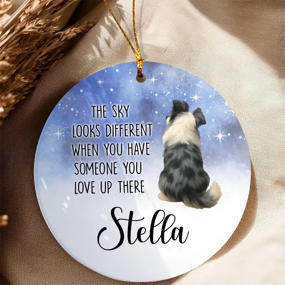 Brightest Star In The Sky - Dog Loss Memorial Gift - Personalized Ceramic Ornament