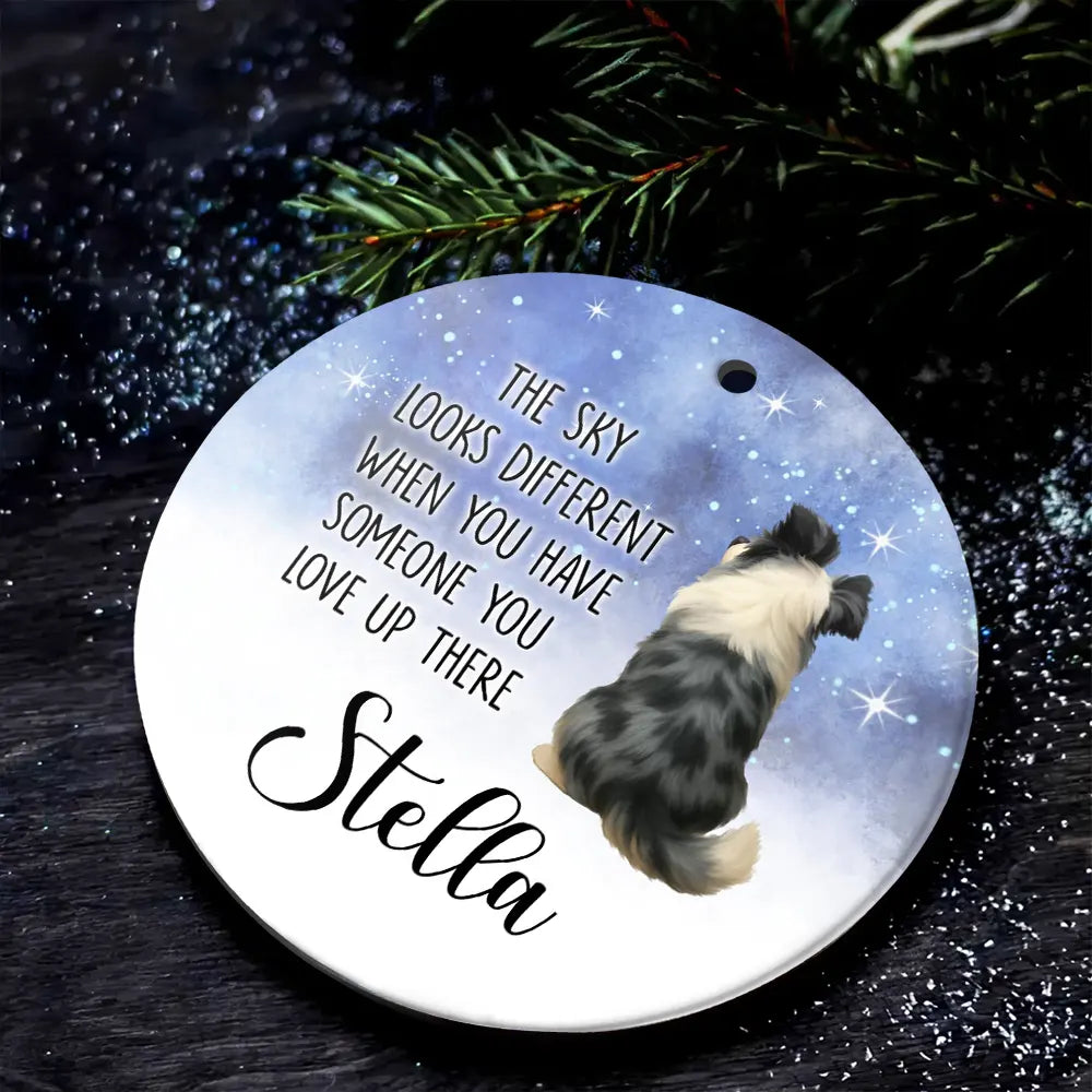 Brightest Star In The Sky - Dog Loss Memorial Gift - Personalized Ceramic Ornament
