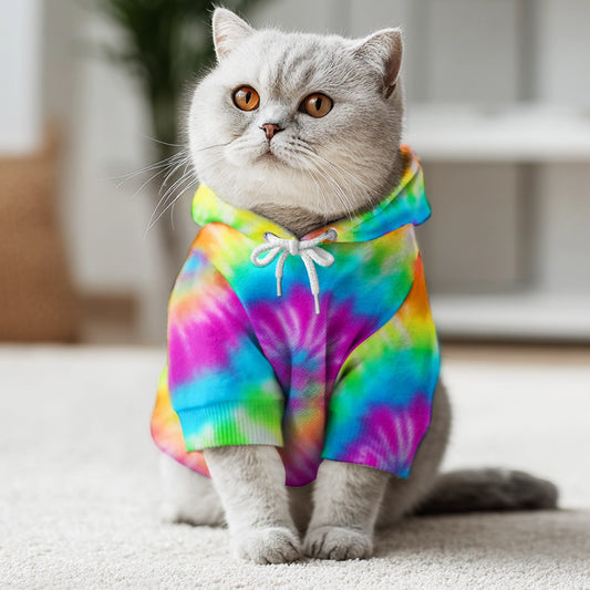 I Think My Dad Is Cool - Dog Tie Dye - Personalized Pet Hoodie