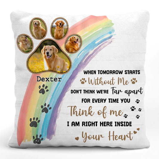 You Were My Favorite Hello & My Hardest Goodbye - Custom Photo Pet Memorial Gift - Personalized Pillow