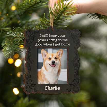 Personalized 2-Layer Wooden Pet Memorial Ornament With Photo - Custom Dog Or Cat Remembrance Gift UWOCP2A-HN29-HN19080418web1