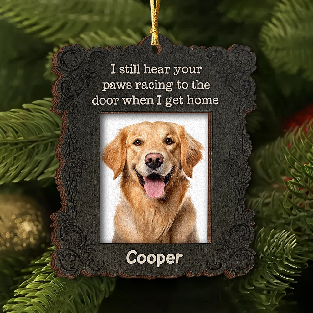 Personalized 2-Layer Wooden Pet Memorial Ornament With Photo - Custom Dog Or Cat Remembrance Gift UWOCP2A-HN29-HN19080418web4