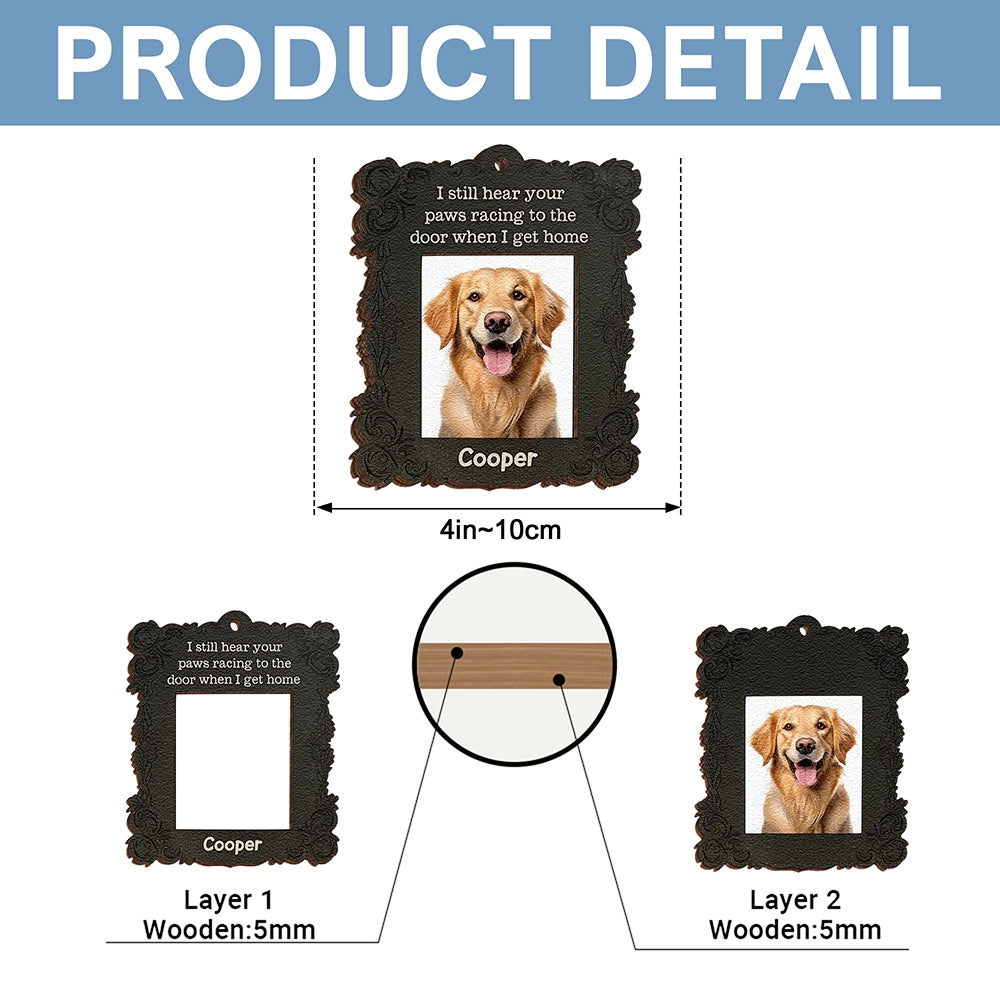 Personalized 2-Layer Wooden Pet Memorial Ornament With Photo - Custom Dog Or Cat Remembrance Gift UWOCP2A-HN29-HN19080418web5