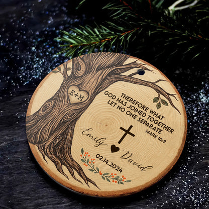 Personalized Christian Wedding Ornament - Custom Ceramic Keepsake Gift-OR-KL47-TT21-web4