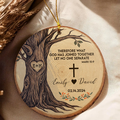 Personalized Christian Wedding Ornament - Custom Ceramic Keepsake Gift-OR-KL47-TT21-web5