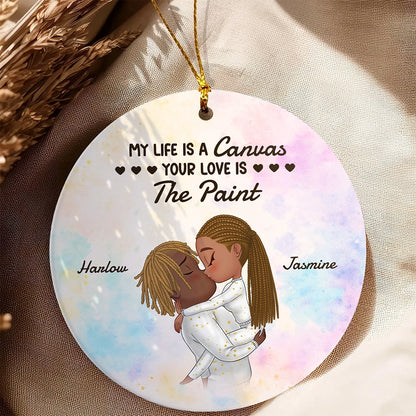 Personalized Couple Ceramic Ornament - Love Quote Christmas Gift for Him & Her-OR-HN01-TT79Web4
