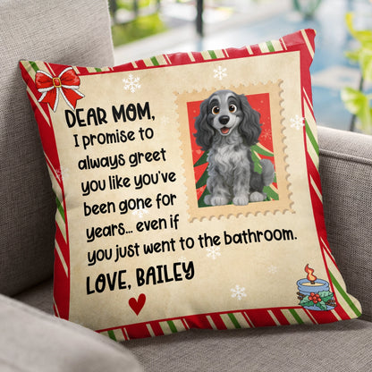 Personalized Dog Christmas Pillow – Cute Pet Message From Your Dog PL-NM36-TT12-web3